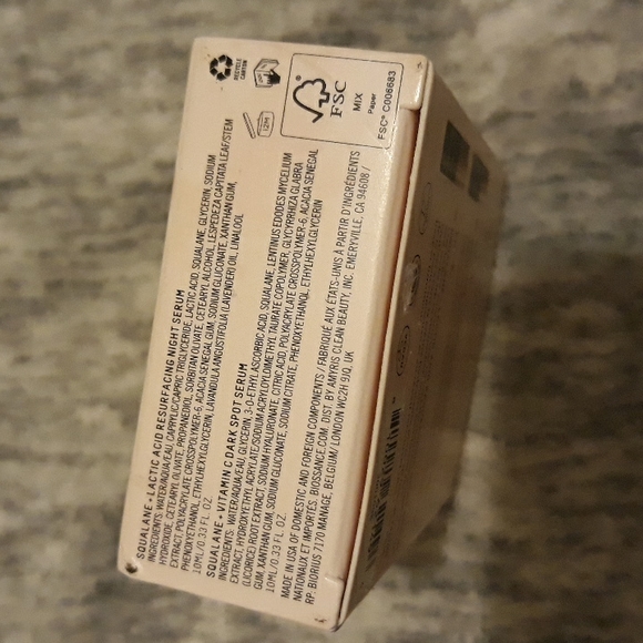 Biossance Vitamin C Serum Lactic Acid Resurfacing Night Serum Duo Travel Size - Picture 9 of 9